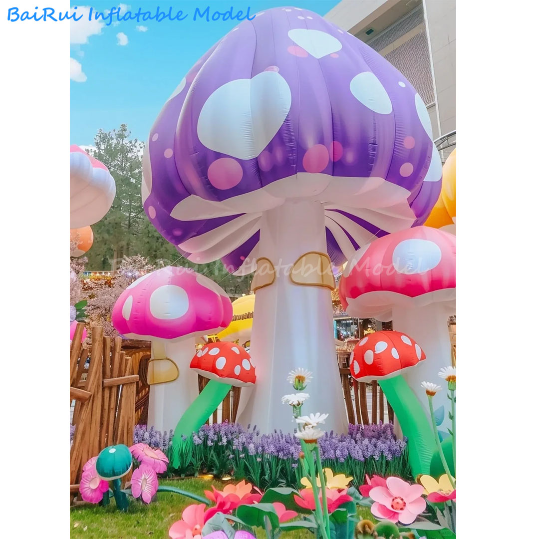 Giant Inflatable Cartoon Mushr - đánh giá và giá Outdoor Camping Exhibition
