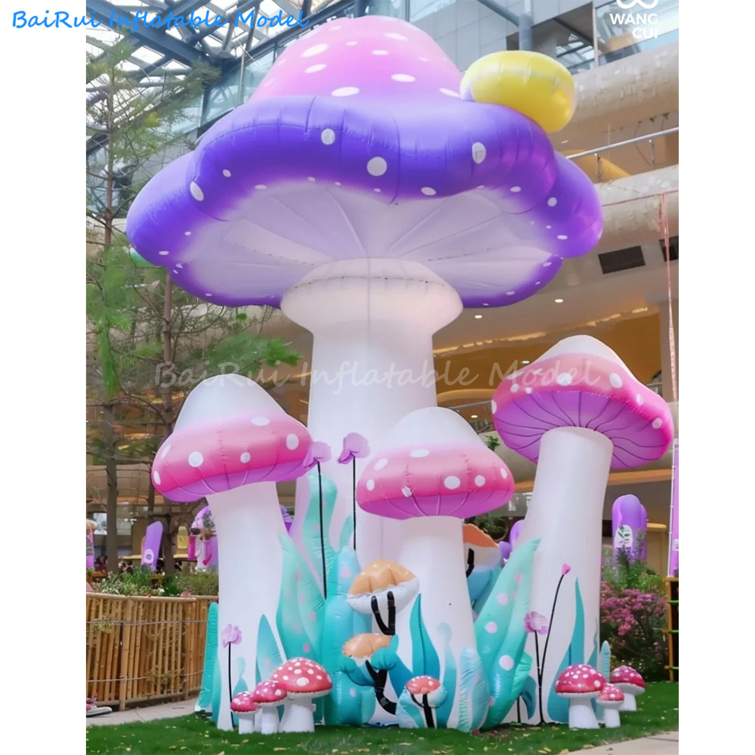 Giant Inflatable Cartoon Mushr - đánh giá và giá Outdoor Camping Exhibition