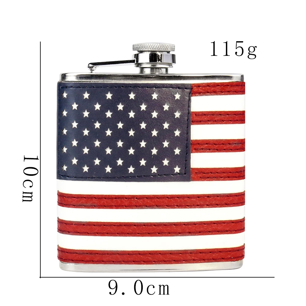 USA Flag  Wine Pot Leather Cov - đánh giá và giá Outdoor Camping Usa
