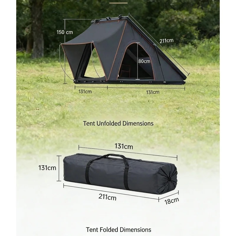 Hot Selling Aluminum Hard Roof - đánh giá và giá Outdoor Camping Van Tent