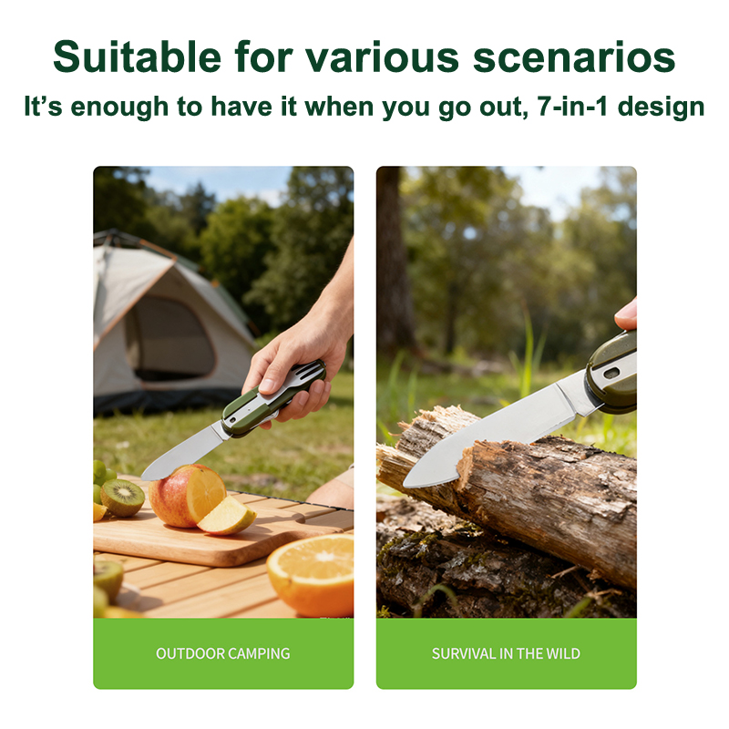 New Stainless Steel 7In1 Campi - đánh giá và giá Outdoor Camping Dining Set